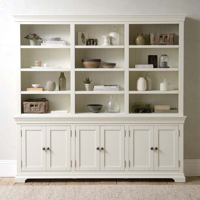 Chantilly Warm White Grand Bookcase - The Cotswold Company - image 1