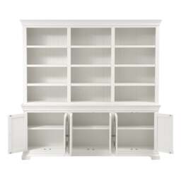 Chantilly Warm White Grand Bookcase - The Cotswold Company - thumbnail 4