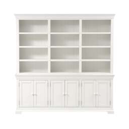 Chantilly Warm White Grand Bookcase - The Cotswold Company - thumbnail 5
