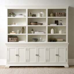 Chantilly Warm White Grand Bookcase - The Cotswold Company