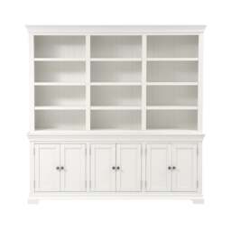 Chantilly Warm White Grand Bookcase - The Cotswold Company - thumbnail 3