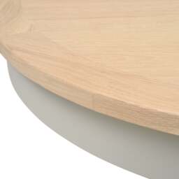 4-6 Seater Round Extending Dining Table - Chester Dove Grey - The Cotswold Company - thumbnail 5