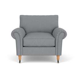 Armchair - Blue Marl - House Weave - Osbourne - The Cotswold Company - thumbnail 2