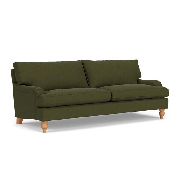 Morris 4 Seater - Forest Green - House Linen Mix - The Cotswold Company - image 1