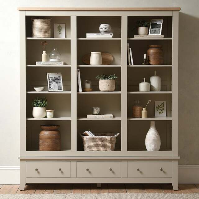 Grand Bookcase - Chester Limestone - The Cotswold Company - image 1