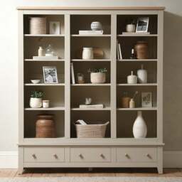 Grand Bookcase - Chester Limestone - The Cotswold Company - thumbnail 2