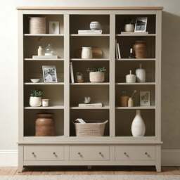 Grand Bookcase - Chester Limestone - The Cotswold Company