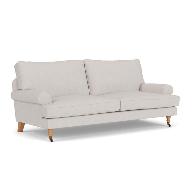 3 Seater Sofa - Soft White - Luxury Italian Linen - Stewart - The Cotswold Company - image 1