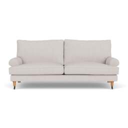 3 Seater Sofa - Soft White - Luxury Italian Linen - Stewart - The Cotswold Company - thumbnail 2