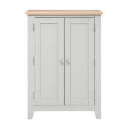 Large Shoe Cupboard - Chester Dove Grey - The Cotswold Company - thumbnail 5