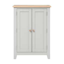 Large Shoe Cupboard - Chester Dove Grey - The Cotswold Company - thumbnail 6