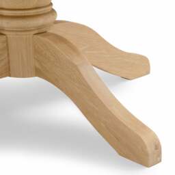 Inglesham Whitewash Oak 4-6 Seater Round Extending Dining Table - The Cotswold Company - thumbnail 7