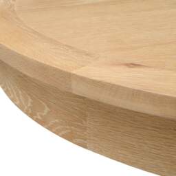 Inglesham Whitewash Oak 4-6 Seater Round Extending Dining Table - The Cotswold Company - thumbnail 5