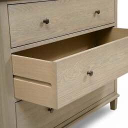 3 Drawer Chest of Drawers - Bibury Smoked Oak - The Cotswold Company - thumbnail 5