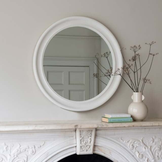 Warm White Round Mirror - Home Accessories - The Cotswold Company - image 1