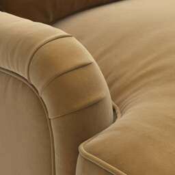 2 Seater Sofa - Mustard - Matt Velvet - Morris - The Cotswold Company - thumbnail 5