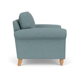 Armchair - Sky blue - House Linen Mix - Hurley - The Cotswold Company - thumbnail 3