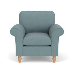 Armchair - Sky blue - House Linen Mix - Hurley - The Cotswold Company - thumbnail 2