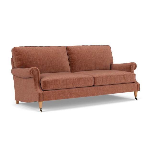 4 Seater Sofa - Cinnamon - Eco Chenille - Taylor High Back - The Cotswold Company - image 1
