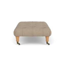 Foot Stool - Natural - House Linen Mix - Amelia Small - The Cotswold Company - thumbnail 3