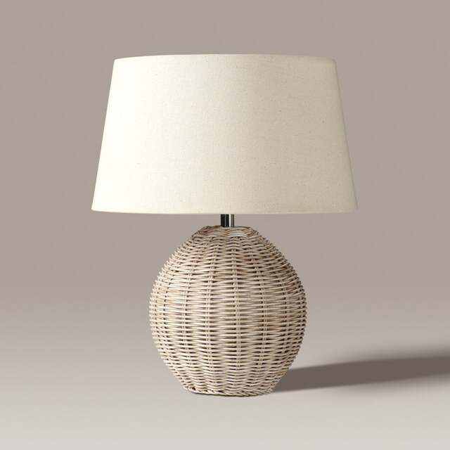 Rattan Medium Table Lamp - Home Accessories - The Cotswold Company - image 1