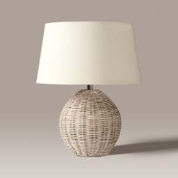 Rattan Medium Table Lamp - Home Accessories - The Cotswold Company