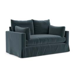 2 Seater Sofa - Night Sky - Matt Velvet - Ashton - The Cotswold Company - thumbnail 1