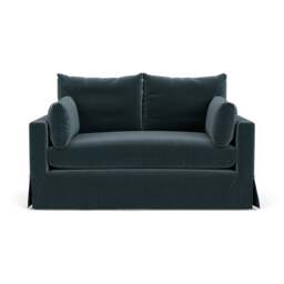 2 Seater Sofa - Night Sky - Matt Velvet - Ashton - The Cotswold Company - thumbnail 2