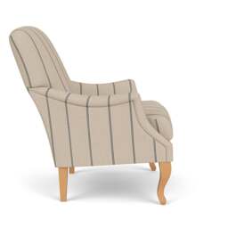 Armchair - Charcoal - Compton Stripe - Elsie - The Cotswold Company - thumbnail 3