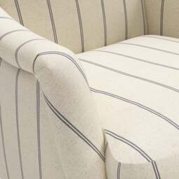 Armchair - Charcoal - Compton Stripe - Elsie - The Cotswold Company - thumbnail 4