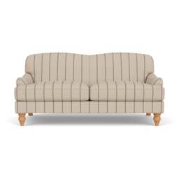 3 Seater Sofa - Charcoal - Compton Stripe - Ashbee - The Cotswold Company - thumbnail 2