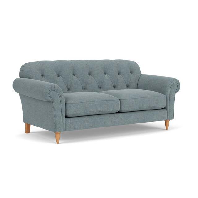Large 2 Seater Sofa - Teal Marl - Rustic Weave - Chapman - The Cotswold Company - image 1