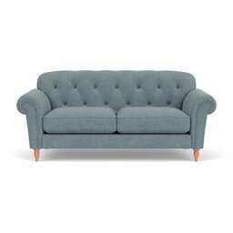 Large 2 Seater Sofa - Teal Marl - Rustic Weave - Chapman - The Cotswold Company - thumbnail 2
