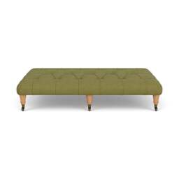 Foot Stool - Apple - House Linen Mix - Amelia Large - The Cotswold Company - thumbnail 2