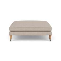 Foot Stool - Natural - Luxury Italian Linen - Taylor Small - The Cotswold Company - thumbnail 2