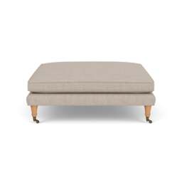 Foot Stool - Natural - Luxury Italian Linen - Taylor Small - The Cotswold Company - thumbnail 3