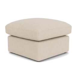Foot Stool - Lily White - House Linen Mix - Clarke Small - The Cotswold Company - thumbnail 1