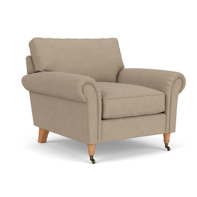 Armchair - Natural - House Linen Mix - Osbourne - The Cotswold Company - image 1