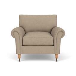 Armchair - Natural - House Linen Mix - Osbourne - The Cotswold Company - thumbnail 2