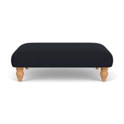 Foot Stool - Ink - House Linen Mix - Clara - The Cotswold Company - thumbnail 2