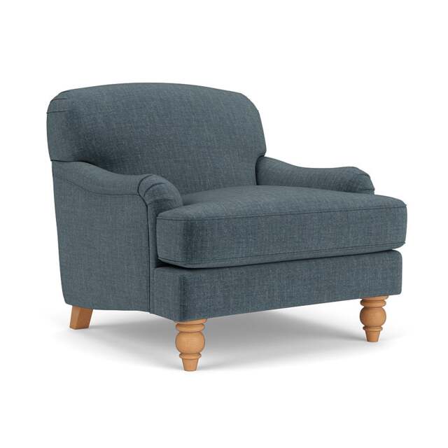 Armchair - Teal - Eco Chenille - Ashbee - The Cotswold Company - image 1