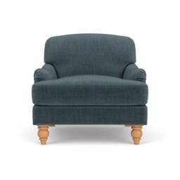 Armchair - Teal - Eco Chenille - Ashbee - The Cotswold Company - thumbnail 2