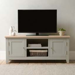 Large Tv Stand up to 60 - Chester Dove Grey - The Cotswold Company