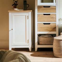 Bathroom Cupboard - Chester Pure White - The Cotswold Company - thumbnail 1