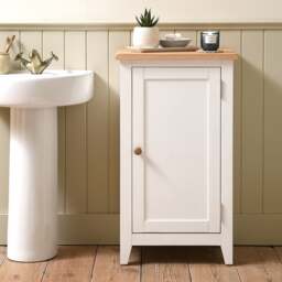 Bathroom Cupboard - Chester Pure White - The Cotswold Company - thumbnail 4