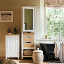 Bathroom Cupboard - Chester Pure White - The Cotswold Company - thumbnail 2