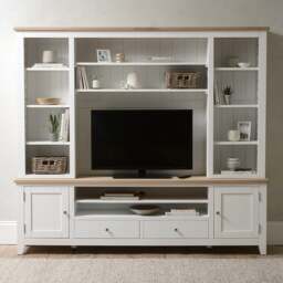 TV and Media Storage Unit - Chester Pure White - The Cotswold Company - thumbnail 2