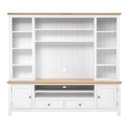 TV and Media Storage Unit - Chester Pure White - The Cotswold Company - thumbnail 5