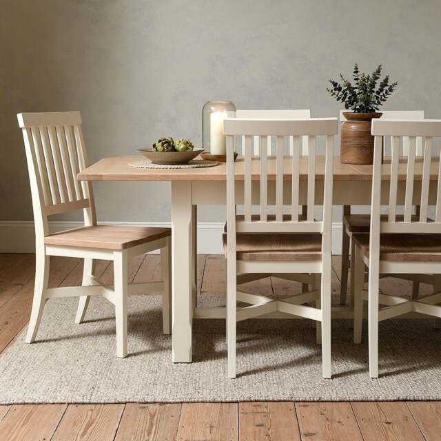 8-12 Ext Dining Table - Chester Classic Cream - The Cotswold Company - image 1