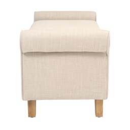 Winged Ottoman - Stone Linen - Sherborne - The Cotswold Company - thumbnail 4